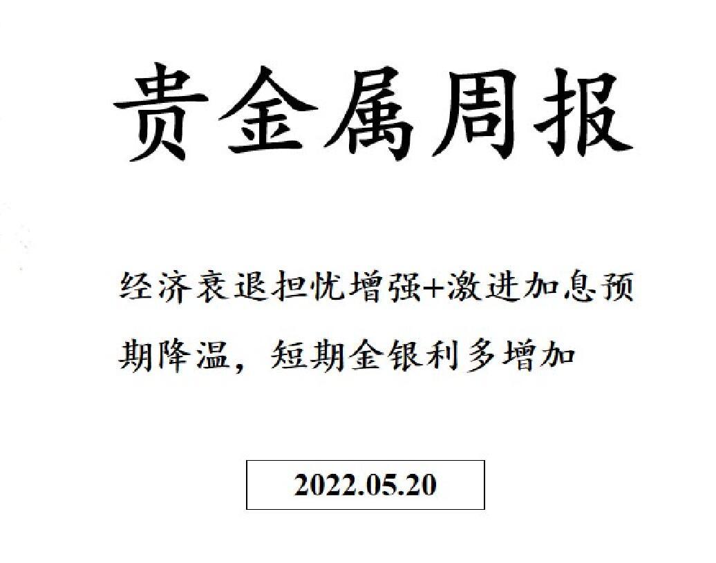 三立期货贵金属周报(20220520)