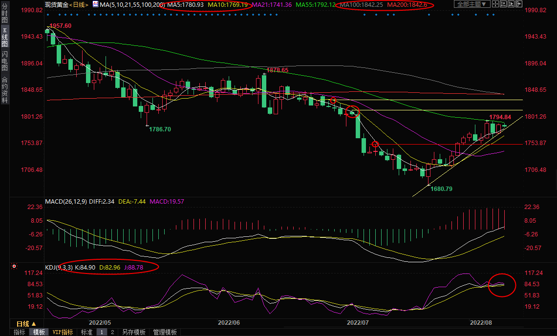 8月9日现货黄金交易策略：多空拉锯等待美国CPI，中线看向200日均线？